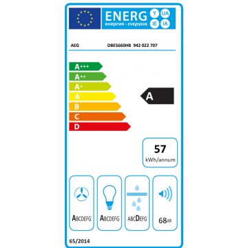 AEG DBE5660HB Απορροφητήρας Καμινάδα 60cm